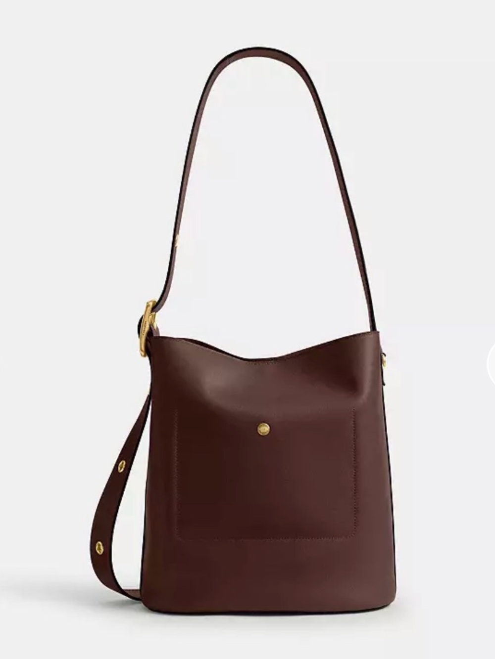 Coach Bleeker Bucket Bag CCC23 brass / Maple leather NWT shoulder/crossbody - Picture 7 of 10